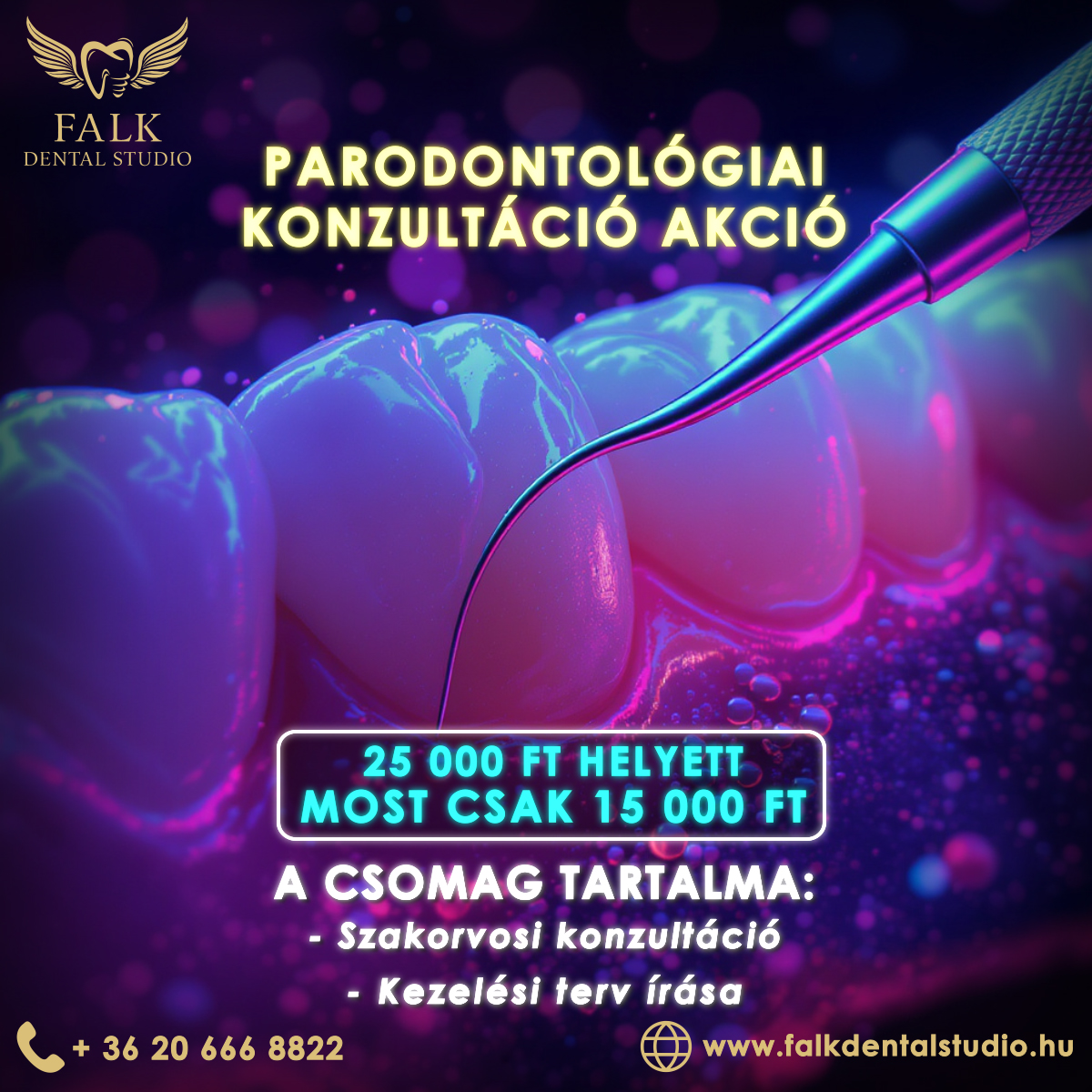 Parodontológiai konzultáció akció